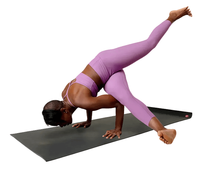 Teaching or practicing yoga