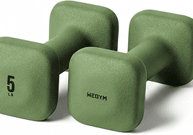 WeGym SafeGrip Square Dumbbells with Anti Slip Handles, Aesthetic Free Weights for Home Workouts, Stable Design Prevents Rolling during Floor Exercises